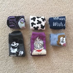 Lot of 6 *NEW* Disney advent calendar socks